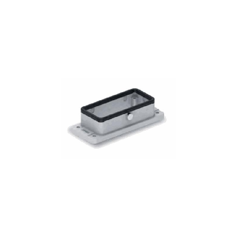 Embase encastrée 16B, Aluminium moulé sous pression, IP67, Sortie basse